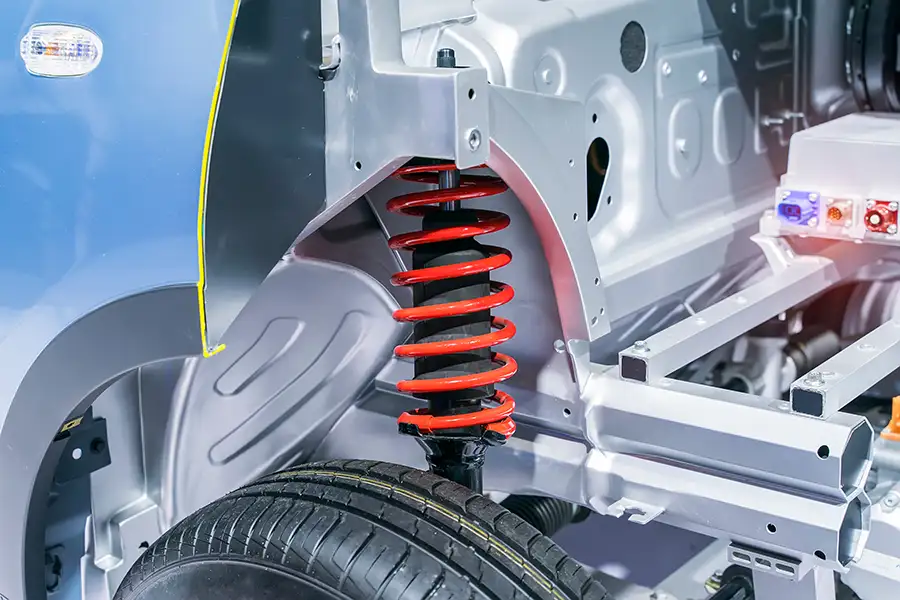 Automotive Repair Services, steering and suspension parts close up - Decatur, IL